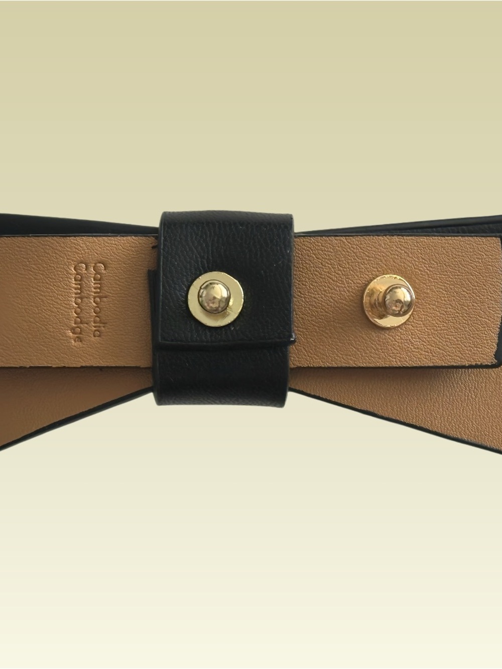 Kate Spade New York Black Bow Belt L/XL Gold Spade Logo NIB - Picture 6 of 9